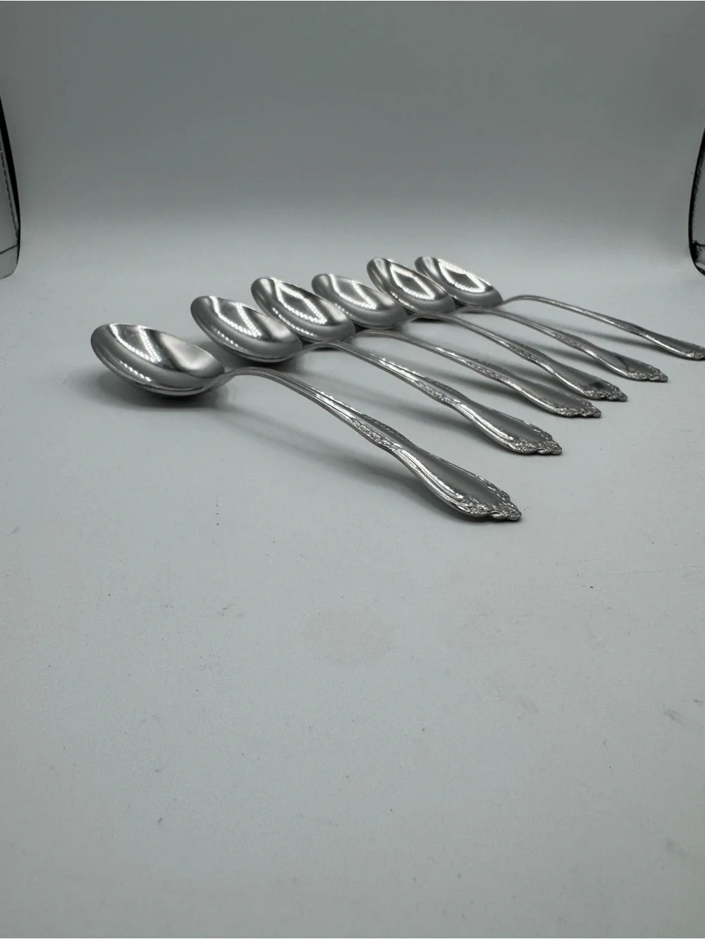 Oneida Ltd Wm Rogers Deluxe Mansfield Stainless Flatware Set Of 6 Teaspoons